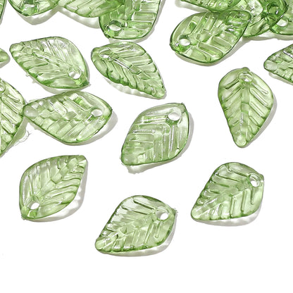 Acrylic Tree Leaf Beads For Handmade DIY Jewelry Set - Smarsty
