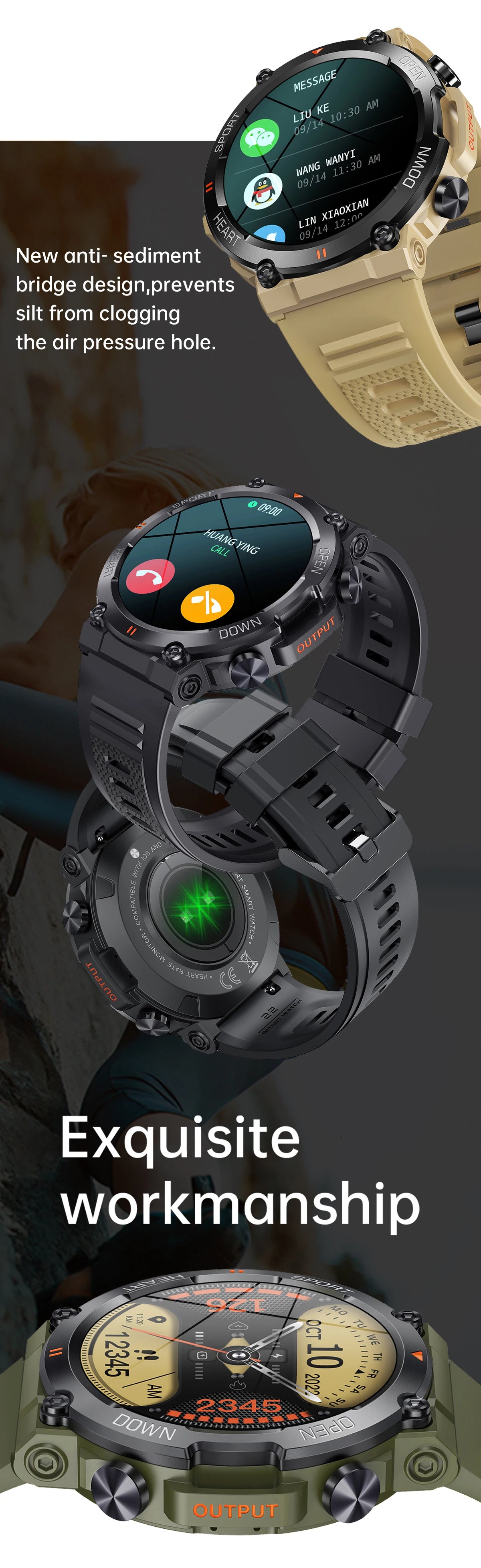 K56Pro Smart Watch for Men with Heart Rate Monitor - Smarsty