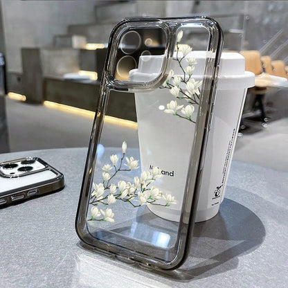 Flower Clear Shockproof iPhone Case - Smarsty