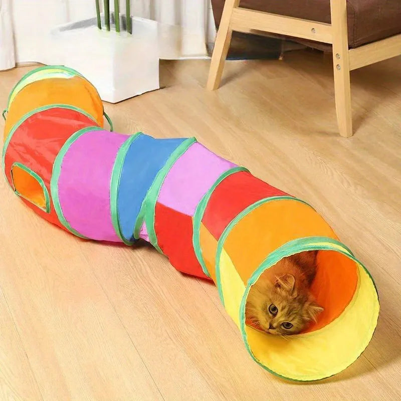 Foldable Cat Tunnel with Breathable Design for Indoor Play - Smarsty