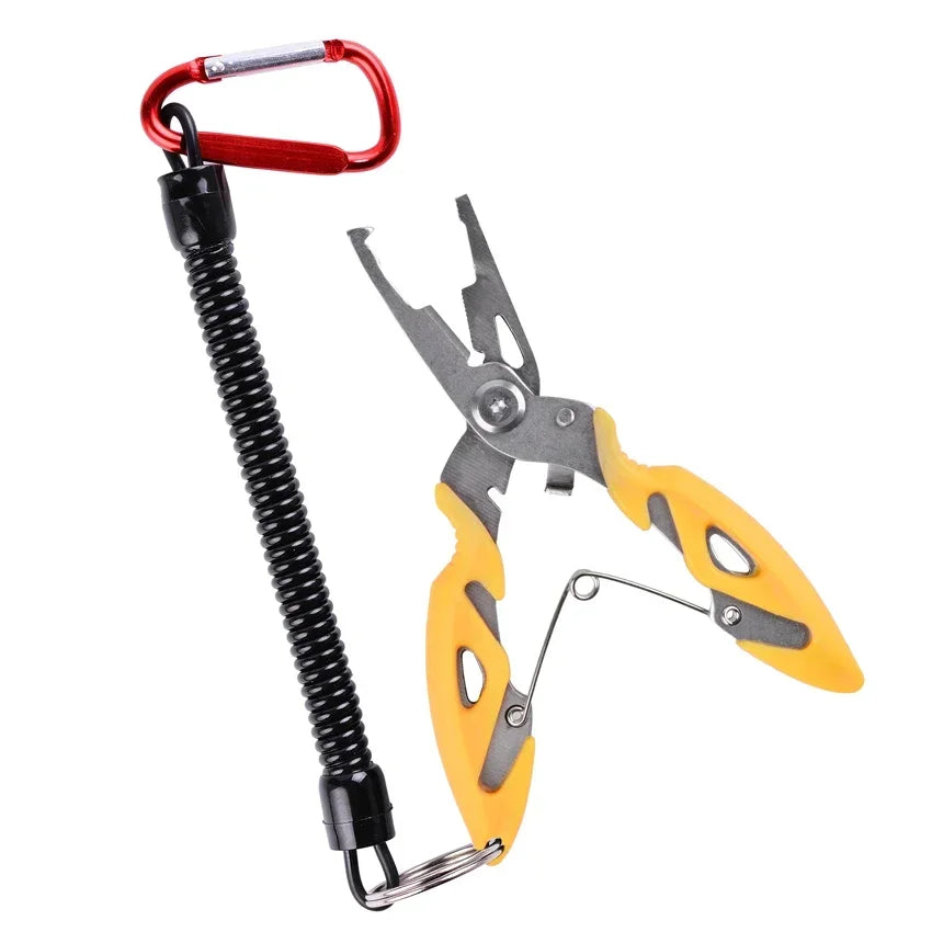 Multifunction Fishing Pliers Tools Accessories for Goods Winter Tackle Pliers Vise Knitting Flies Scissors Braid Set Fish Tongs - Smarsty