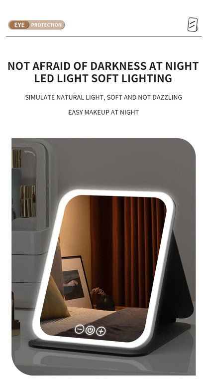LED Dimmable Makeup Mirror with Adjustable Brightness - Smarsty