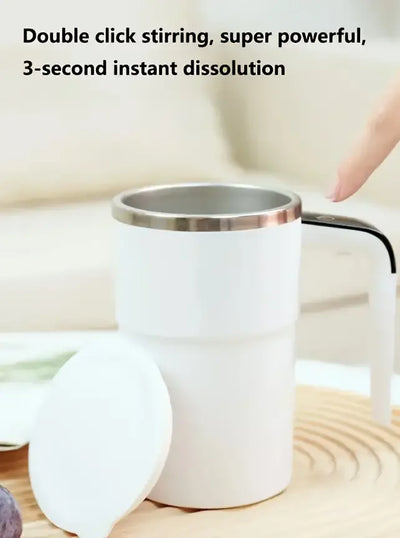 Smart mixing coffee cup LED display|USB charging|magnetic mixing function - Smarsty