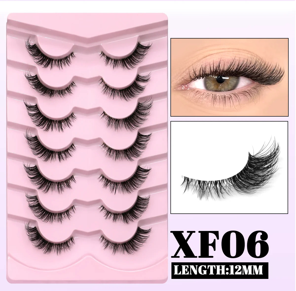 GROINNEYA Winged Cat Eye Faux Mink Lashes - Smarsty