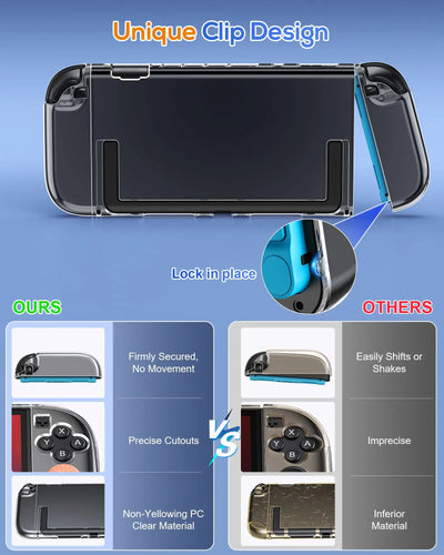 Clear Anti-Scratch Case for Nintendo Switch 2 - Smarsty