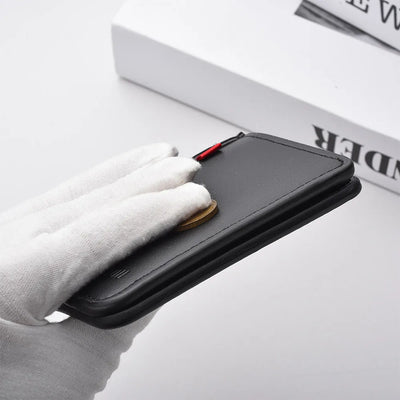 1Pc New Ultra-thin Mini Soft PU Leather Credit Card Wallet Holder Short Vertical High Quality Men's Wallet - Smarsty