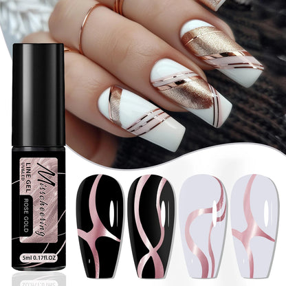 Gold Silver Metallic Nail Gel Polish for Stunning Mirror Finish - Smarsty