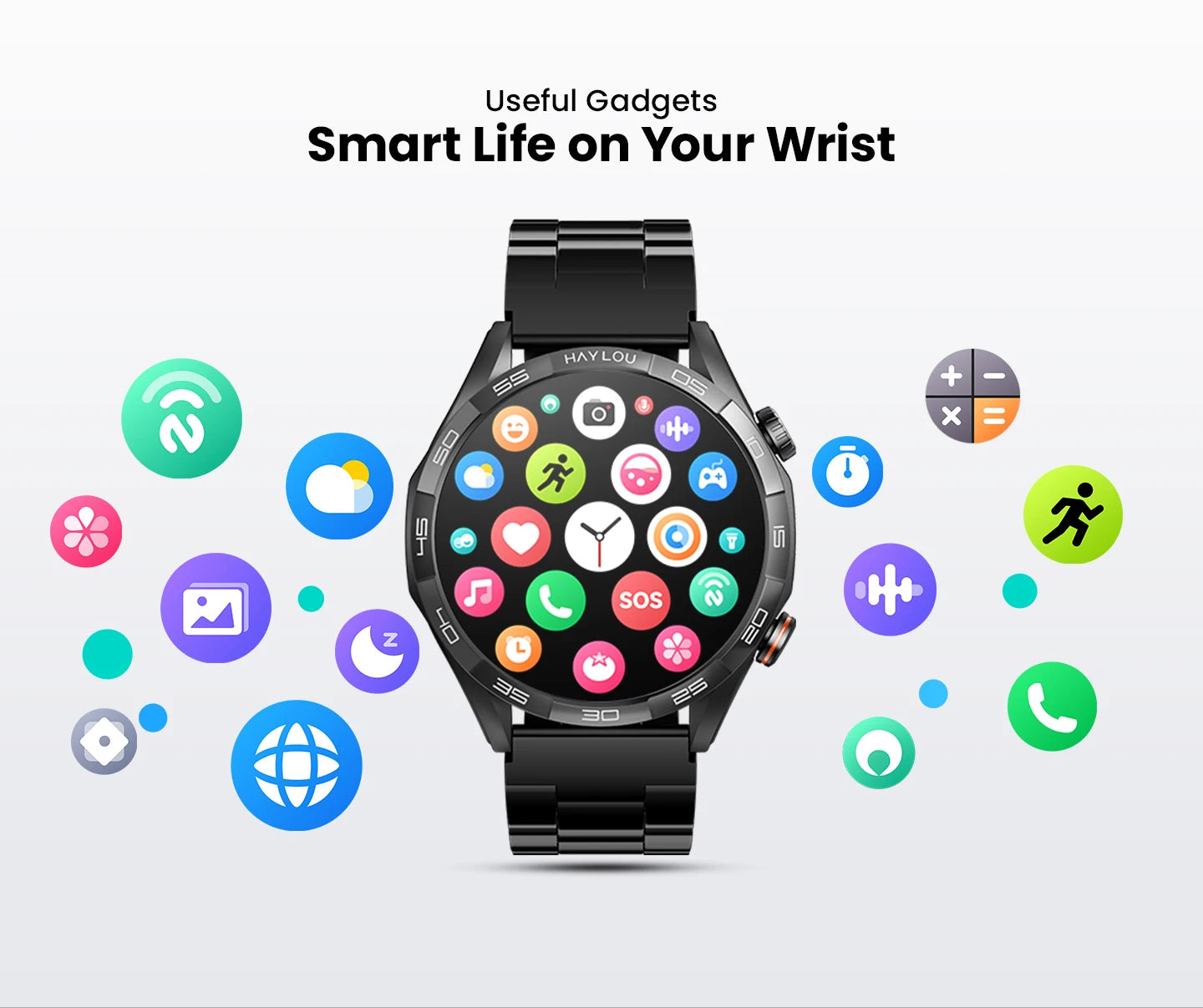 Haylou Solar 5 Smartwatch with Voice Calling and AMOLED Display - Smarsty