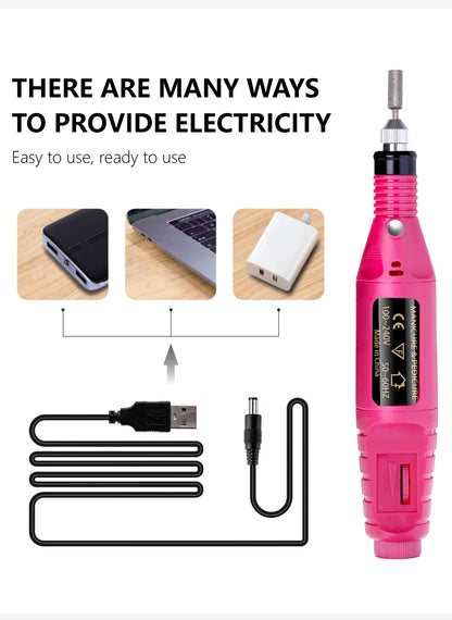 Electric Nail Drill Set for Professional Manicure and Gel Removal - Smarsty