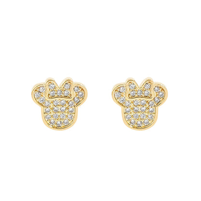Cute Disney Stitch Flower Stud Earrings for Women and Girls - Smarsty