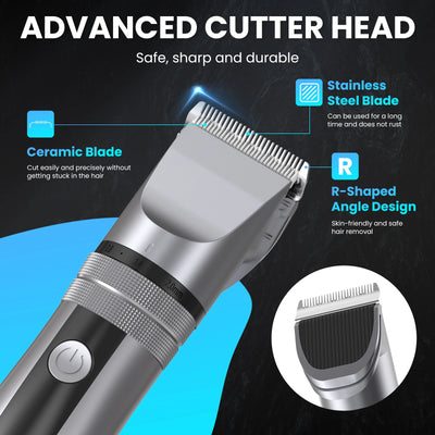 Sejoy Electric Hair Clippers Men Professional kit USB Rechargeable Men's Barber Hair Cutting Machine Beard Trimmer For Men Kids - Smarsty