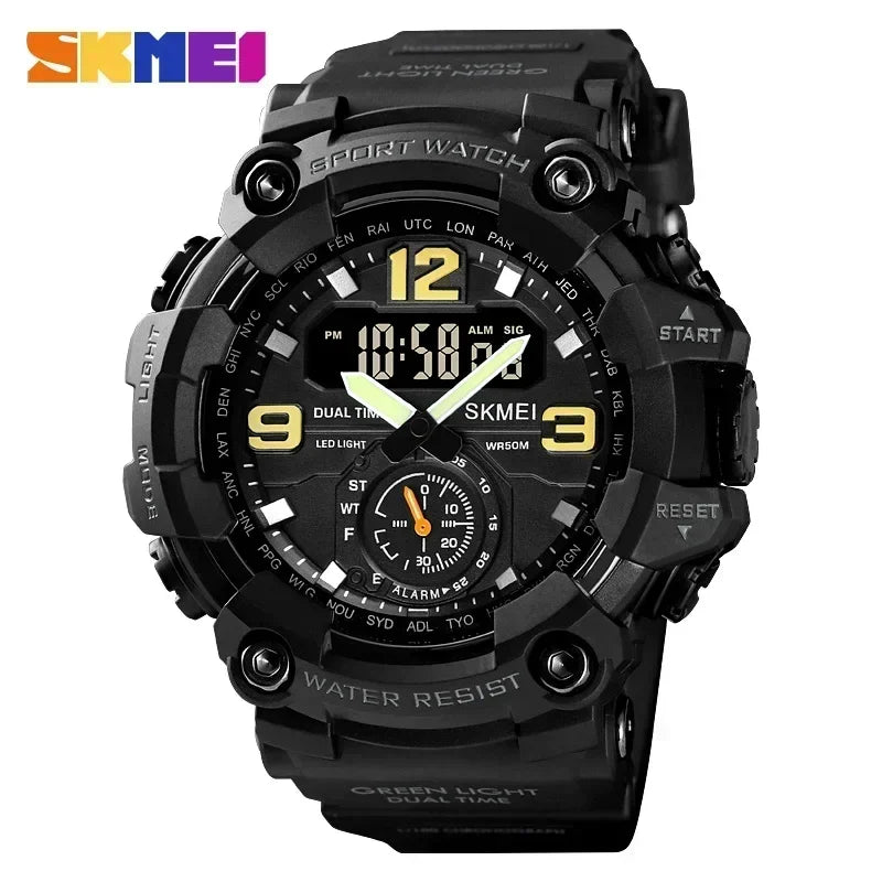 Skmei 1637 Waterproof Sport Wristwatch with Dual Movement - Smarsty