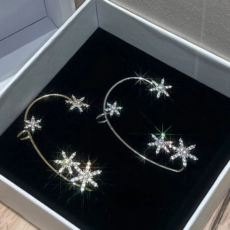 Luxury Crystal Butterfly Clip Earrings for Stylish Women - Smarsty