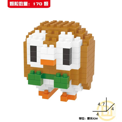 DIY Pokemon Blocks Small Cartoon Mini Building Block Pikachu Charizard Eevee Mewtwo Anime Assemble Action Model Dolls Toys by Smarsty