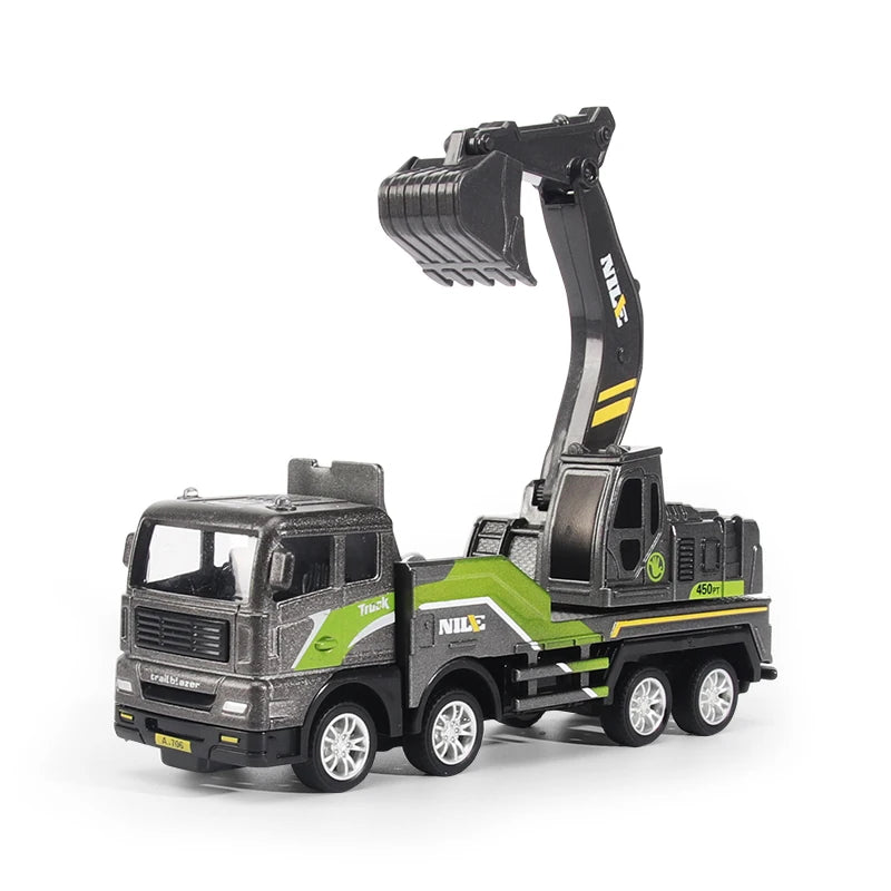 1/50 Model Car Bulldozer Truck Excavator Crane Forklift Construction Engineering Vehicle Toys for Boys Children Educational Toys by Smarsty