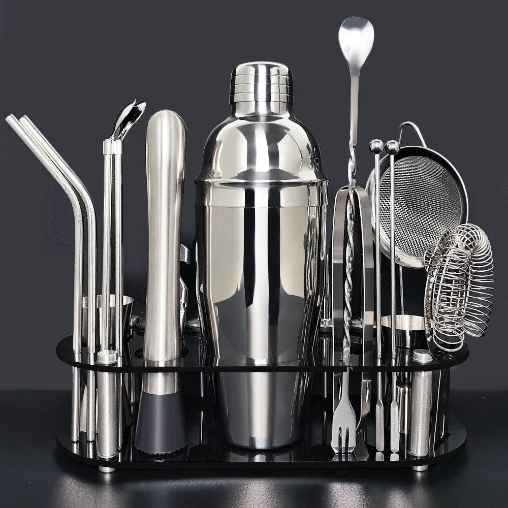 Boston Cocktail Shaker Set with 13 to 22 Bar Tools - Smarsty