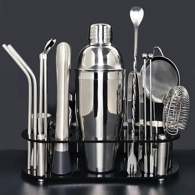 Boston Cocktail Shaker Set with 13 to 22 Bar Tools - Smarsty