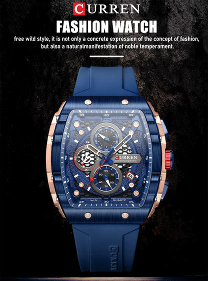 Curren Sports Large Dial Casual Quartz Watch - Smarsty