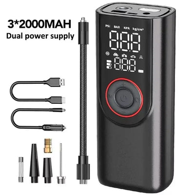 Portable Cordless Tire Inflator Pump Fast Inflate Car Bike - Smarsty