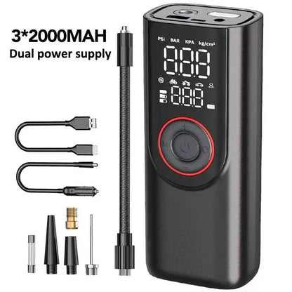 Portable Cordless Tire Inflator Pump Fast Inflate Car Bike - Smarsty
