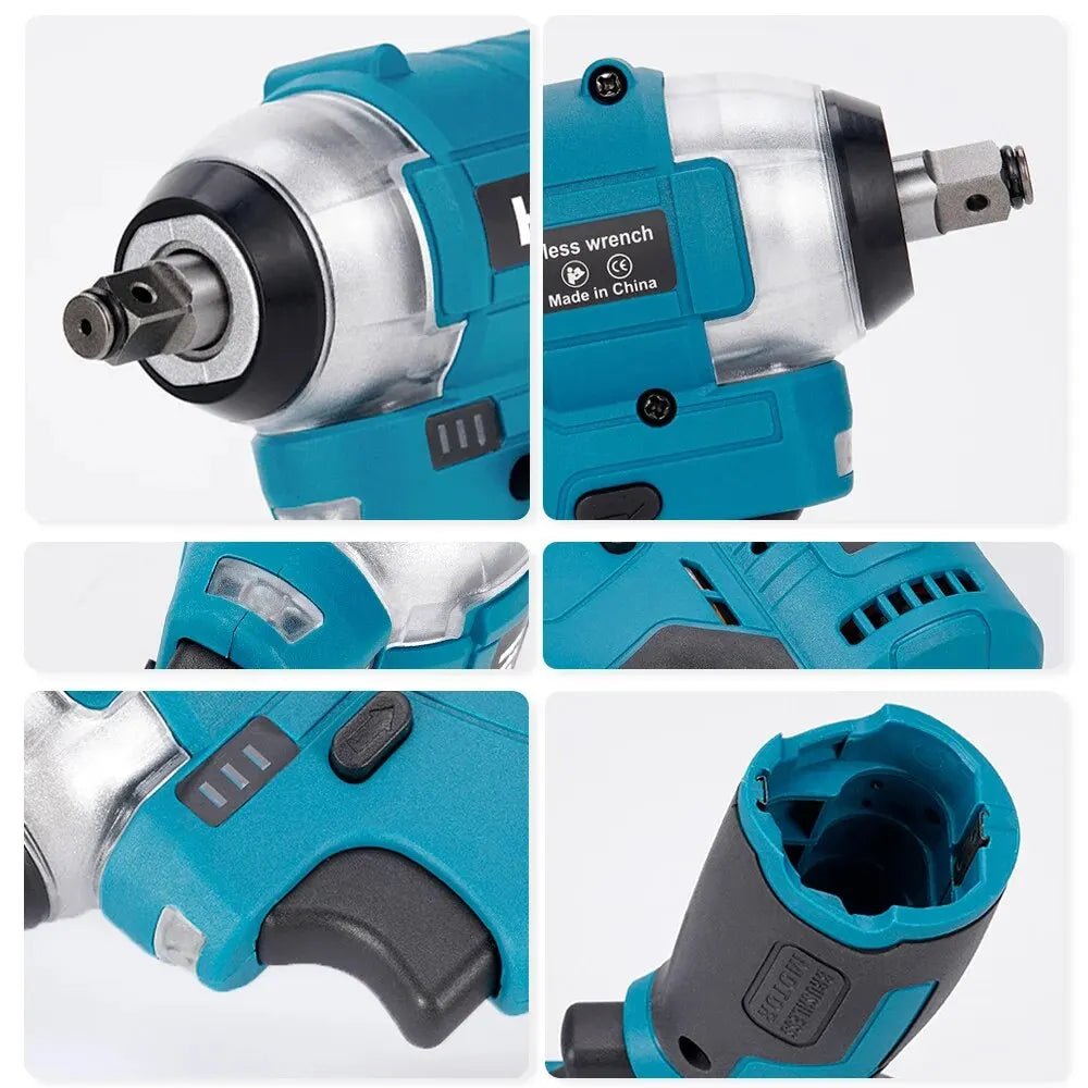 Brushless Electric Impact Wrench 120N.m Cordless Power Tool - Smarsty