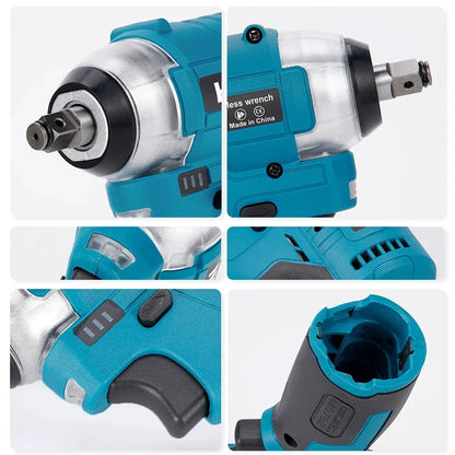 Brushless Electric Impact Wrench 120N.m Cordless Power Tool - Smarsty