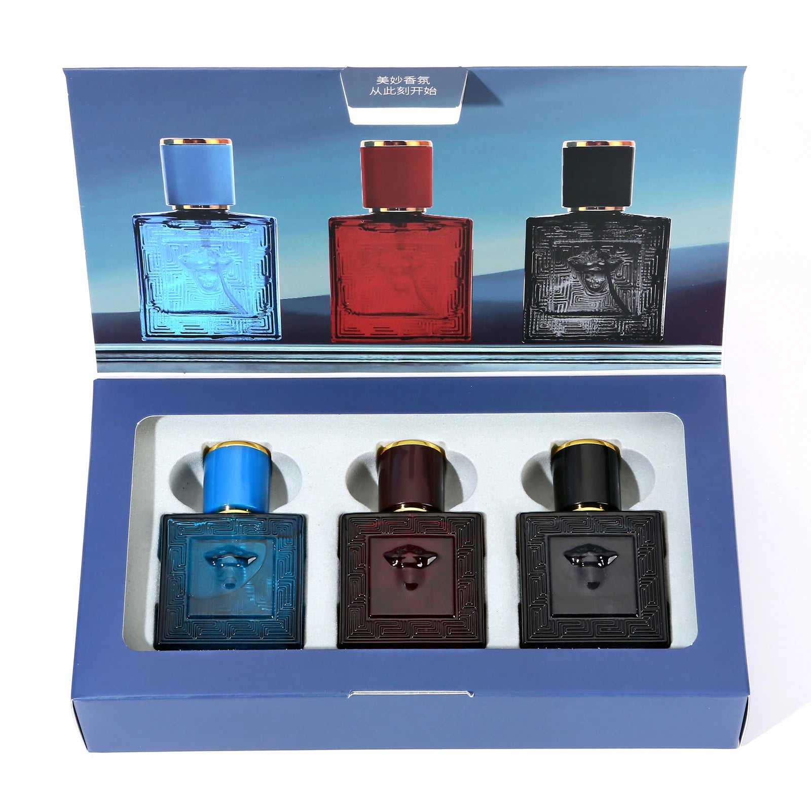 2025new 30ML*3 Perfume Luxury Gift Set Woman Fresh Cologne Woody Eau De Toilette Parfume Floral Scent Lasting Pheromone - Smarsty
