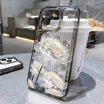 Flower Clear Shockproof iPhone Case - Smarsty