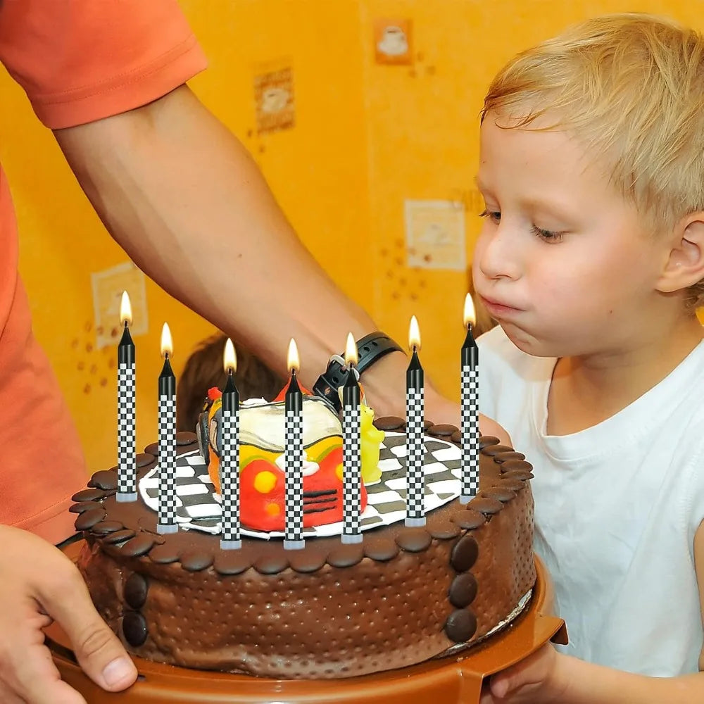 6/12/48pcs/1case Birthday Candles Spiral Cake Candles  Long Thin Cake Candles For Wedding Party And Cake Decoration - Smarsty