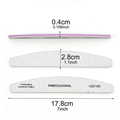 Professional Nail File Set for Gel Polishing 5 Pieces - Smarsty