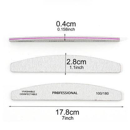 Professional Nail File Set for Gel Polishing 5 Pieces - Smarsty