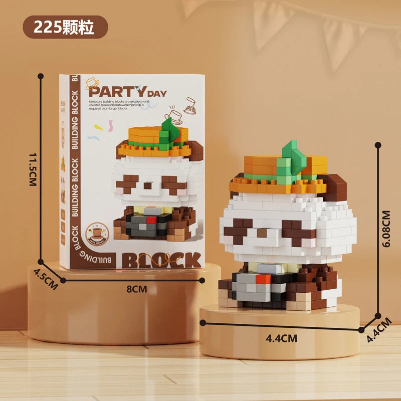 Animal Small Particle Dog Cat  Mini Building Blocks DIY Assembly Brick Sets Educational Toys for Kid 10 To 12 Year Birthday Gift