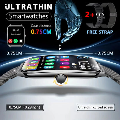 Ultra Thin Smart Watch for Men with AMOLED Screen - Smarsty