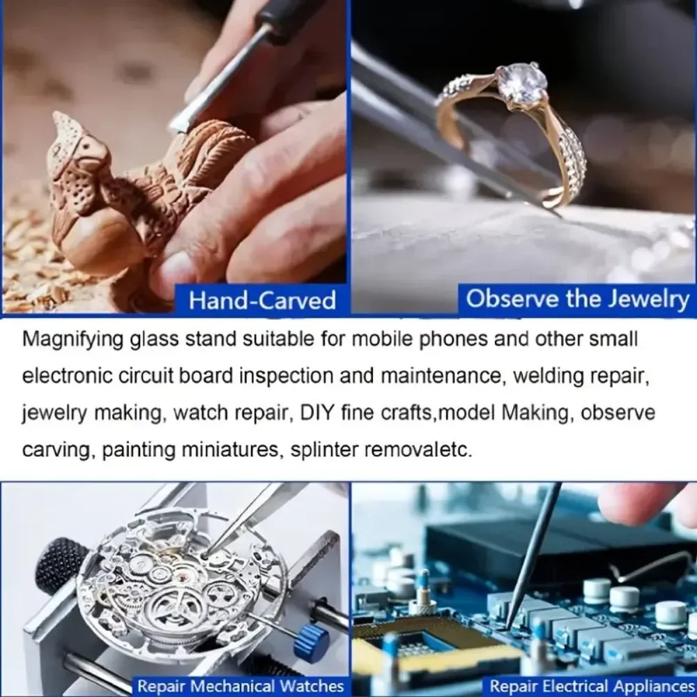 Adjustable 5X Magnifier Clip for Circuit Board Repair - Smarsty