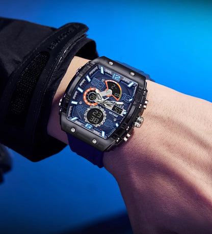 SMAEL 8109 Waterproof Luminous Dual Display Watch - Smarsty