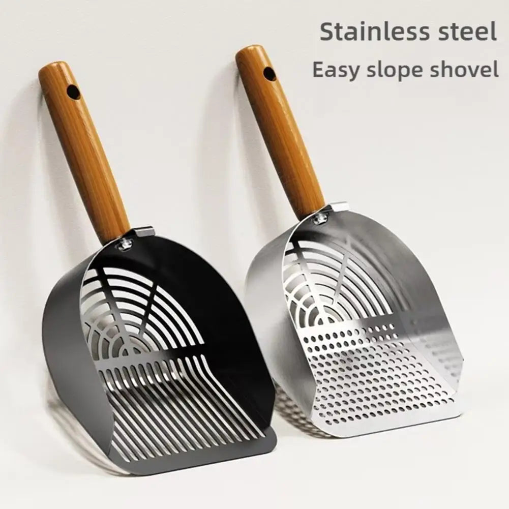 Long Handle Steel Cat Litter Scoop for Easy Cleaning - Smarsty