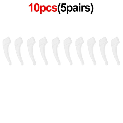 2/40pcs Silicone Ear Hook Anti-slip Glasses Leg Ear Sleeve Bracket Fastener Sunglasses Accessories Grip Anti-fall Eyewear Holder - Smarsty