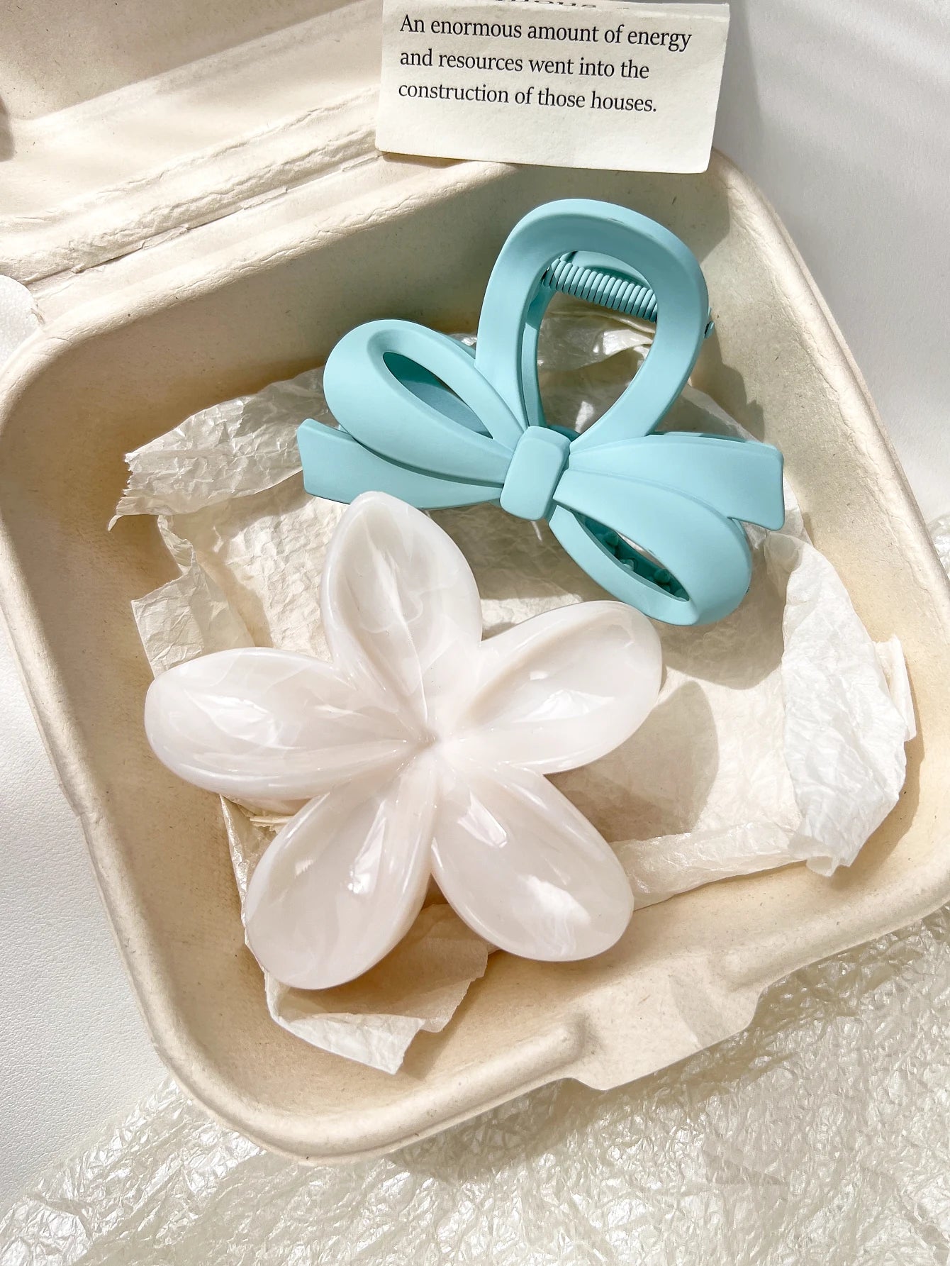 Hawaiian Flower Hair Claw Clips For Thin Hair Lightweight - Smarsty