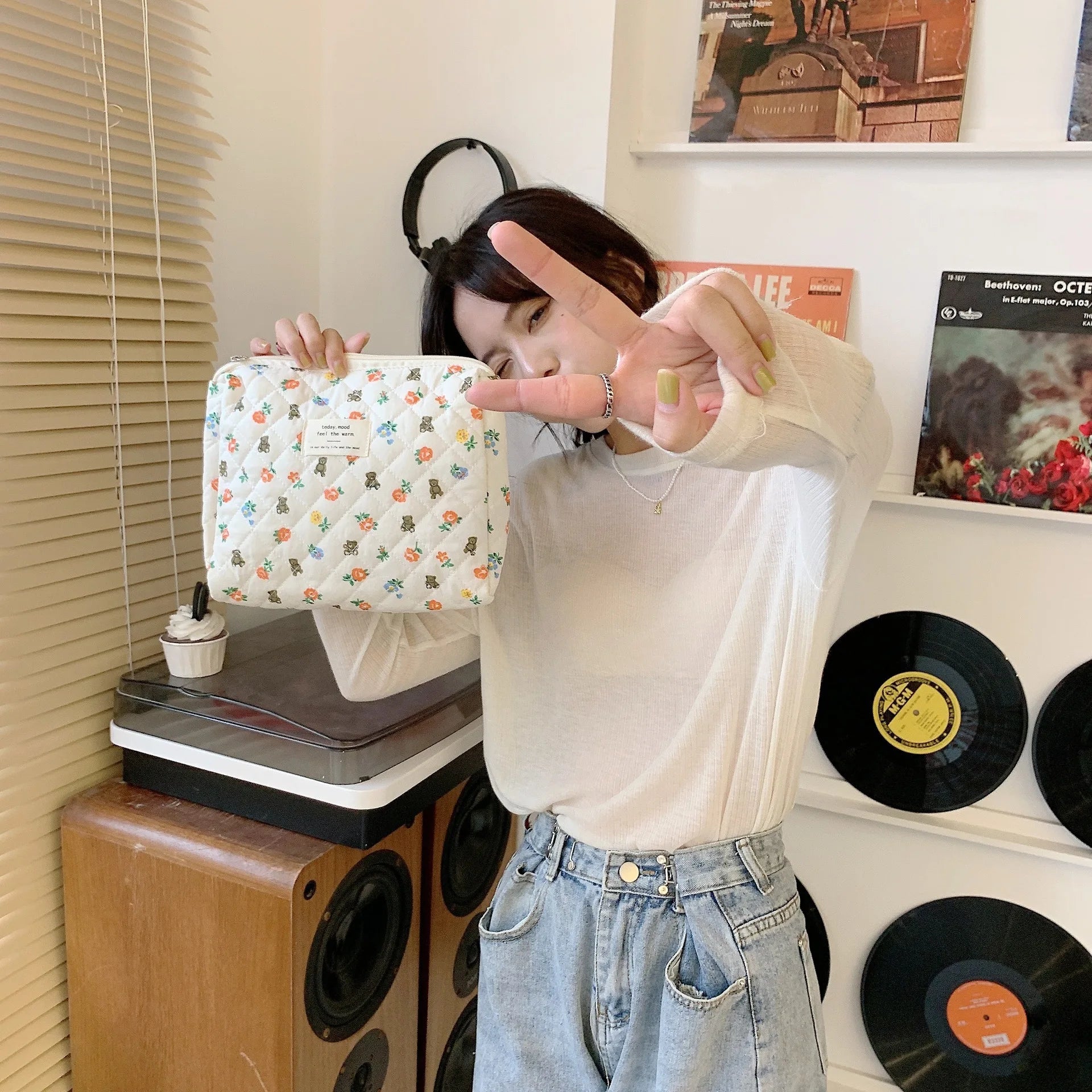 Large Capacity Women's Cosmetic Bags Cases Casual Ladies Small Storage Bag with Zipper Female Travel Clutch Bag Small Handbags - Smarsty