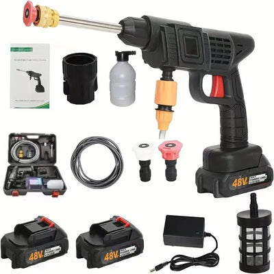 Wireless High-Voltage Cleaning Machine (Dual Electric), Portable Wireless High-Voltage Electric Car Cleaning Machine, Foam Spray Gun Car Cleaning Tool, High-Voltage Car Cleaning Water Gun, Wireless Charging Car Floor Cleaning