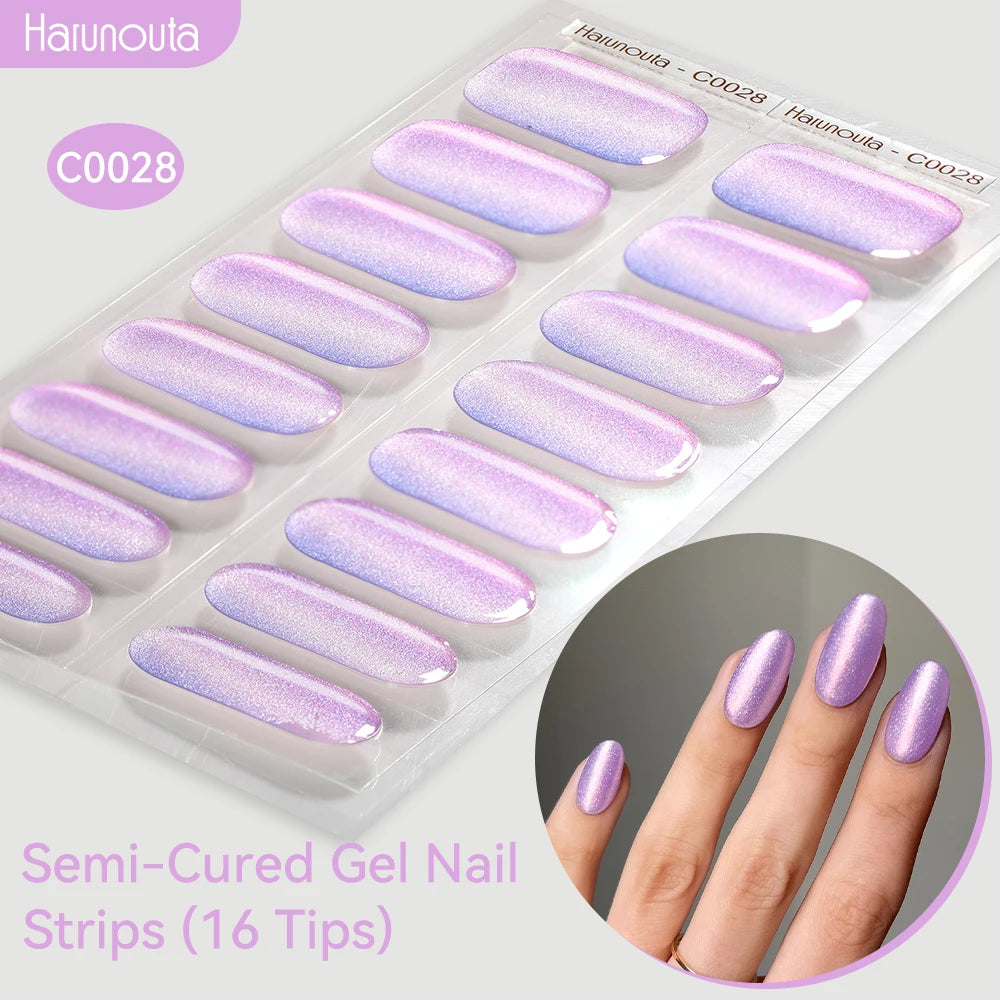 Gradient Auroras Gel Nail Strips for Easy DIY Manicure - Smarsty