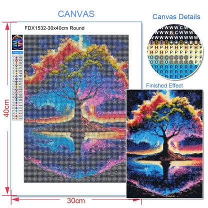 5D DIY Diamond Painting Moon Tree Landscape Home Decor - Smarsty