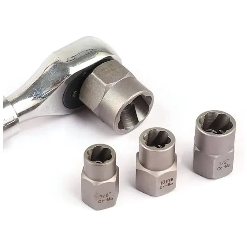 14Pcs Stripped Lug Nut Remover with Hex Adapter Extraction Socket Set, Impact Bolt & Nut Remover Removing Bolts and Nuts