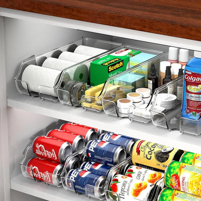 1/2pcs Kitchen Storage Cans, Soda Cans, Storage Cans, Refrigerator Freezer Organizers, Can Dispensers, Kitchen Accessories by Smarsty