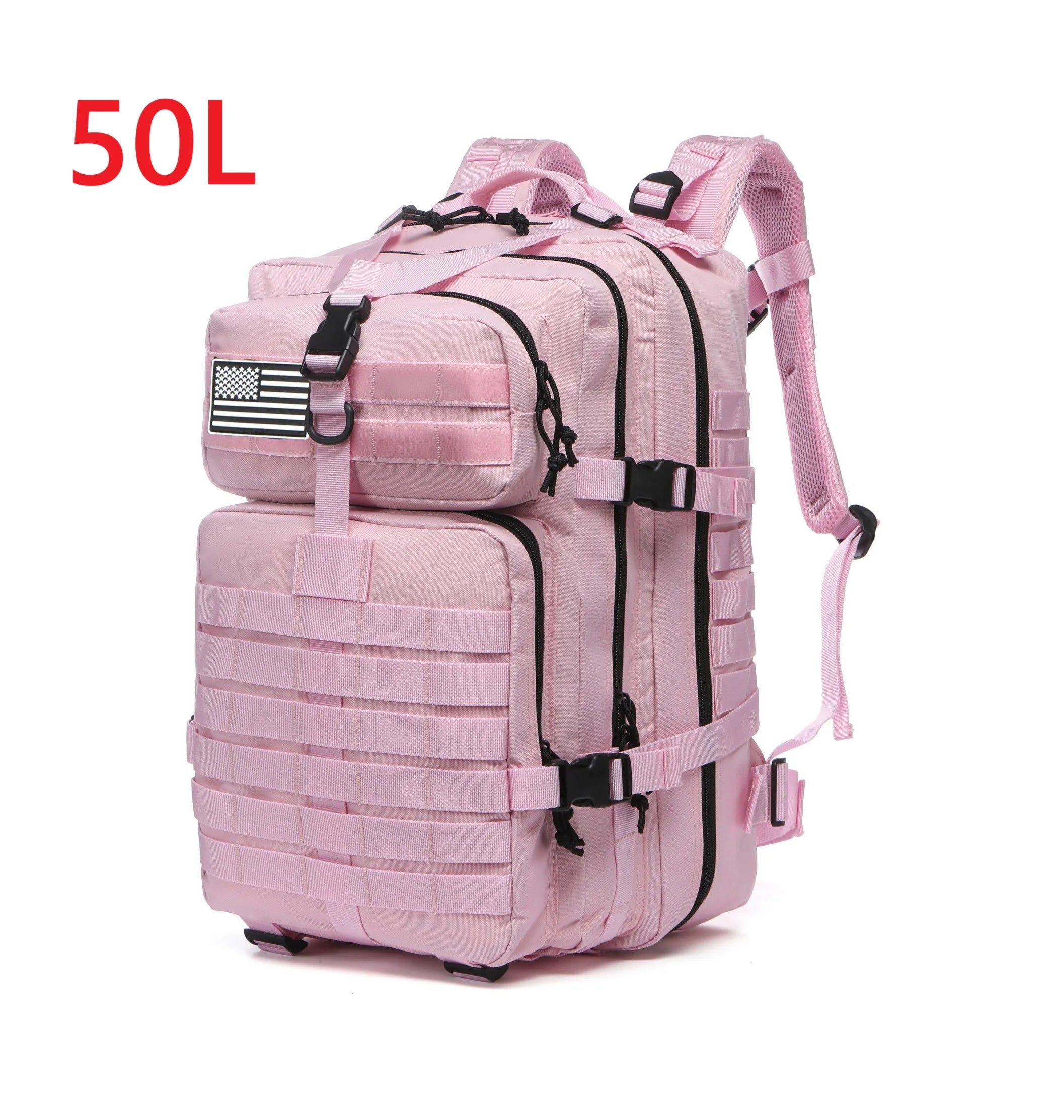 25L/50L Sturdy Nylon Waterproof Tactical Sports Trekking Fishing Hunting Camping Hiking Bag Backpack Outdoor Rucksacks - Smarsty