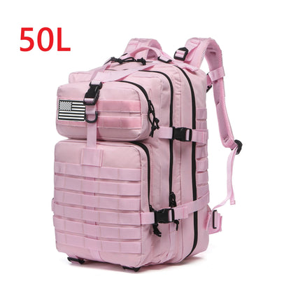 25L/50L Sturdy Nylon Waterproof Tactical Sports Trekking Fishing Hunting Camping Hiking Bag Backpack Outdoor Rucksacks - Smarsty