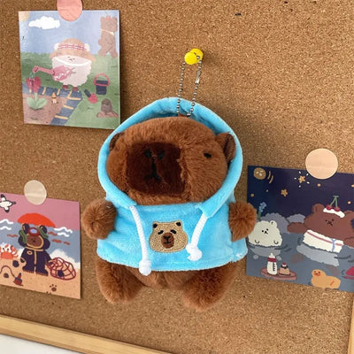 Cute Capybara Plush Toy Hoodie with Wings Simulation Doll Small Size Stuffed Animals Anime Fluffty Toy Birthday Party