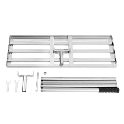 Professional Lawn Leveling Rake Soil Lawn Rake Adjustable 50-180cm Handle 180° Rotation for Perfect Turf & Green Grass