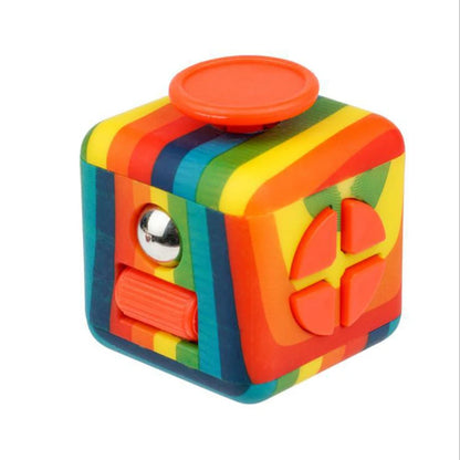 6/12 Sides Cube Decompression Toy Rainbow Stress Relief Autism ADHD OCD Anxiety Sensory Toys Fingertip Desk Toy for Kids Adult by Smarsty