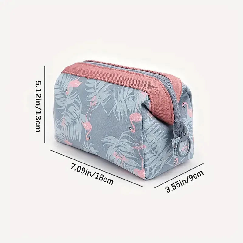 Flamingo Travel Makeup Bag With Large Capacity Organizer - Smarsty